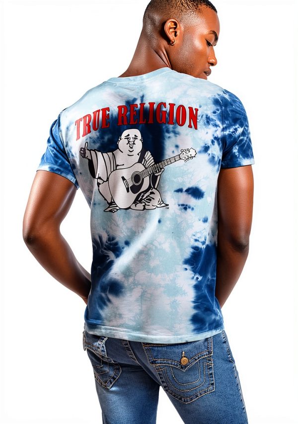 True Religion Mens T-Shirt Cotton Graphic Casual Wear-2