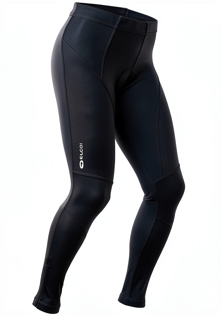SUGOi womens compression pants in black color on a cyclist