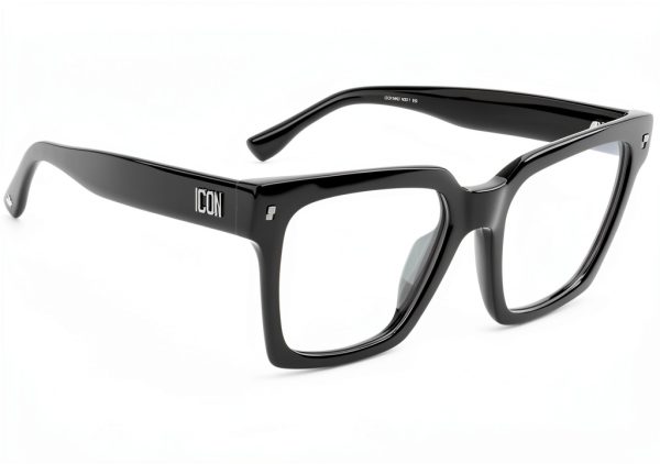 DSQUARED2 ICON 0019 Black Acetate Eyewear for Women-2
