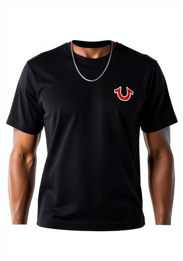 True Religion Mens T-Shirt Puff Buddha Logo Classic Fit-4