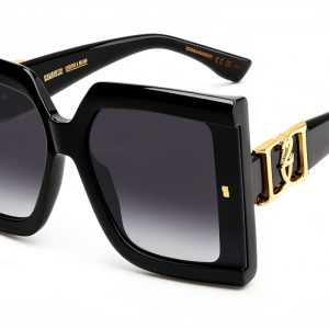DSQUARED2 D2 0185 Black Unisex Sunglasses Standard Size-0