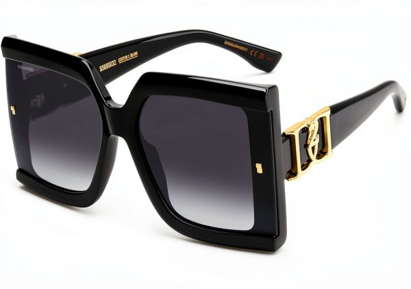 DSQUARED2 D2 0185 Black Unisex Sunglasses Standard Size-0