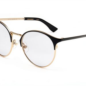 DSQUARED2 D2 0058 Gold Black Womens Sunglasses Size 49-0