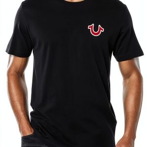 True Religion Mens T-Shirt Puff Buddha Logo Classic Fit-0