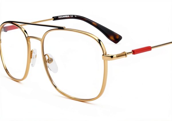 Dsquared Mens Sunglasses RHL17 Gold Black 56mm-0