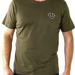 True Religion Mens T-Shirt 100 Cotton Graphic Logo Design-0