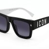 DSQUARED2 ICON SUNGLASSES FRAMES BLACK 52/20/145 UNISEX-0