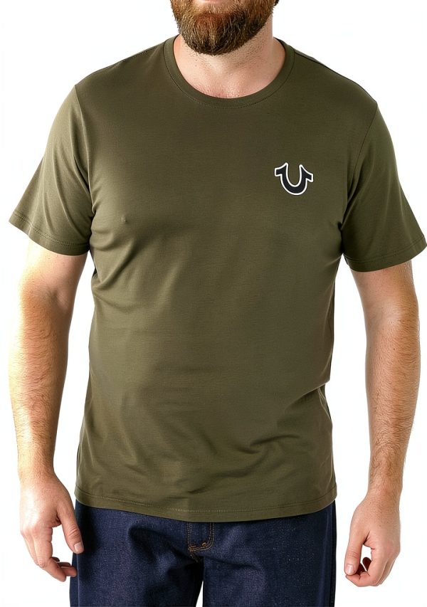 True Religion Mens T-Shirt 100 Cotton Graphic Logo Design-7