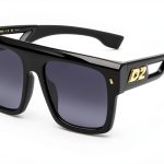DSQUARED2 Sunglasses Black Acetate Mens Style 56-0