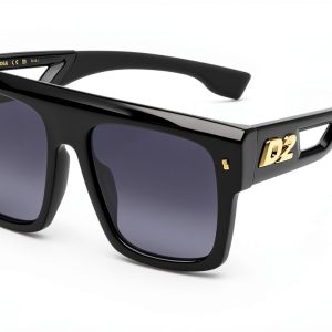DSQUARED2 Sunglasses Black Acetate Mens Style 56-0