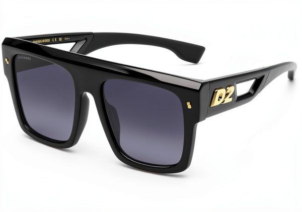 DSQUARED2 Sunglasses Black Acetate Mens Style 56-0