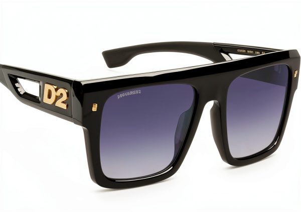 DSQUARED2 Sunglasses Black Acetate Mens Style 56-2