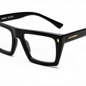 DSQUARED2 D2 0130 Black Acetate Mens Eyewear-0