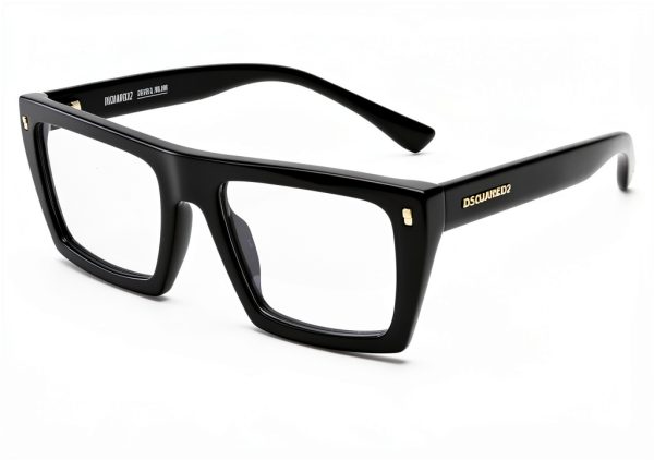 DSQUARED2 D2 0130 Black Acetate Mens Eyewear-0