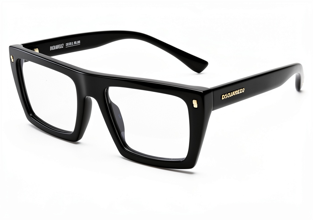 DSQUARED2 D2 0130 black acetate sunglasses on a person outdoors