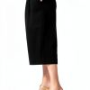 Dee Ocleppo Womens High Waist Belted Crop Pants Black-1