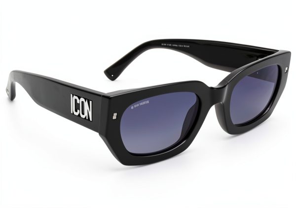 DSQUARED2 ICON Sunglasses Black Acetate Womens Eyewear-1