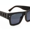 DSQUARED2 ICON SUNGLASSES FRAMES MATTE BLACK UNISEX ADULTS-2
