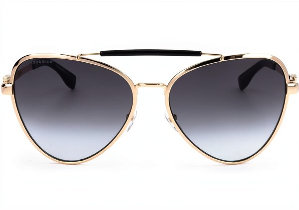 Marcolin Womens Sunglasses RHL Gold Black Size 60-1