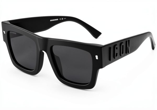 DSQUARED2 ICON SUNGLASSES FRAMES MATTE BLACK UNISEX ADULTS-0