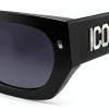 DSQUARED2 ICON Sunglasses Black Acetate Womens Eyewear-3