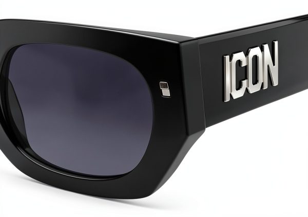 DSQUARED2 ICON Sunglasses Black Acetate Womens Eyewear-3