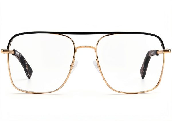 Dsquared Womens Steel Sunglasses Black Gold Lightweight-1