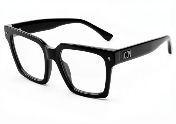 DSQUARED2 ICON 0019 Black Acetate Eyewear for Women-0