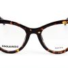 DSQUARED2 D2 0070 Sight Glasses Havana Black Women-1