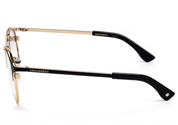 DSQUARED2 D2 0058 Gold Black Womens Sunglasses Size 49-3