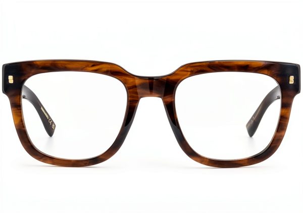 DSQUARED2 D2 0181 Brown Horn Sunglasses Unisex Style-1