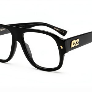 DSQUARED2 D2 0125 Black Acetate Mens Eyewear 56 Size-0