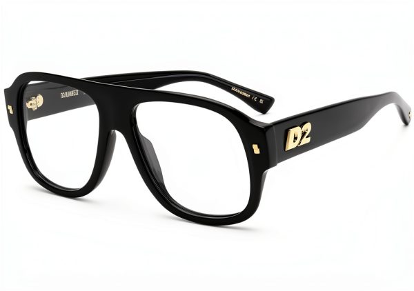 DSQUARED2 D2 0125 Black Acetate Mens Eyewear 56 Size-0