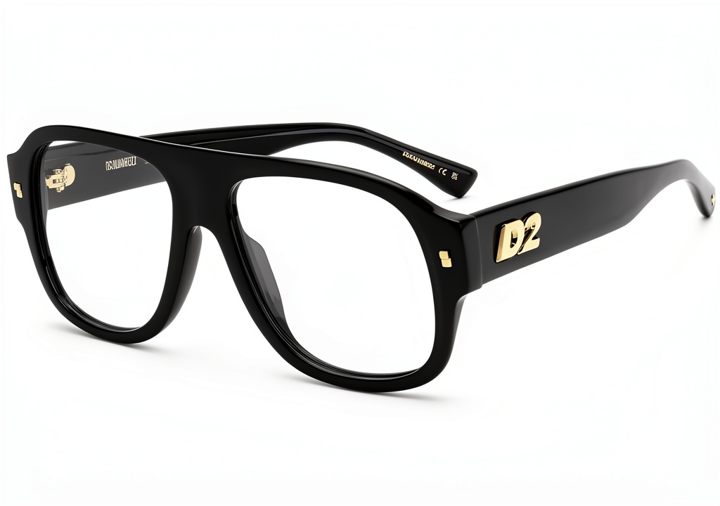 DSQUARED2 D2 0125 Black sunglasses on a man's face