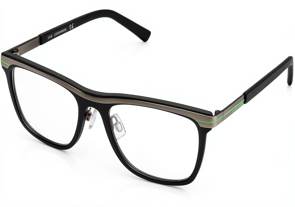 D Squared mens grey glasses showing frame design and details