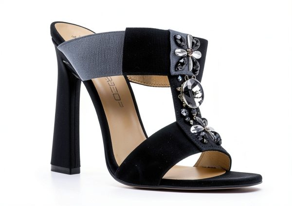 Dsquared Leather Heels Womens Black Size 36 EU-9