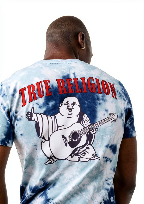 True Religion Mens T-Shirt Cotton Graphic Casual Wear-5