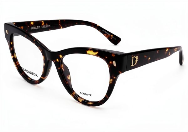 DSQUARED2 D2 0070 Sight Glasses Havana Black Women-0