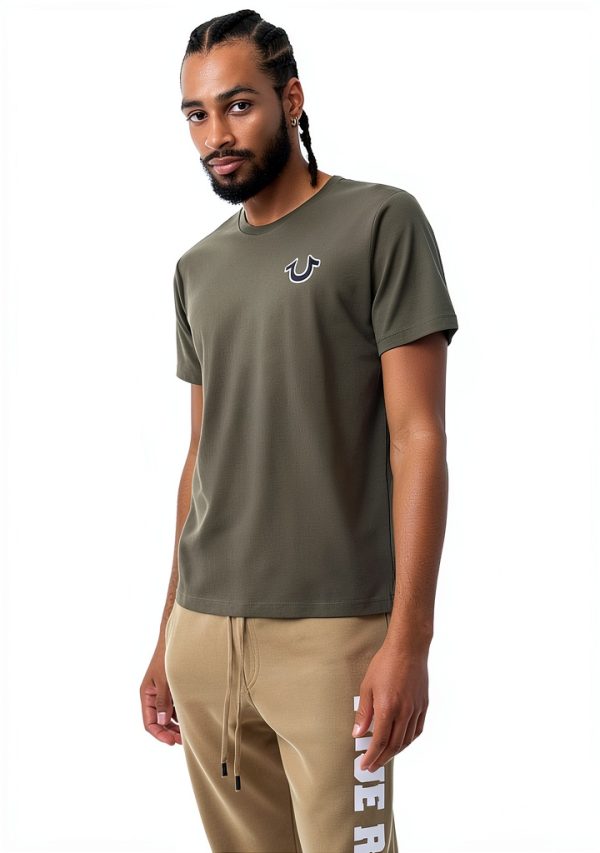 True Religion Mens T-Shirt 100 Cotton Graphic Logo Design-6