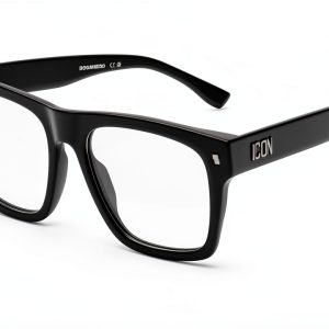 DSQUARED2 ICON 0018 Matte Black Mens Acetate Glasses-0