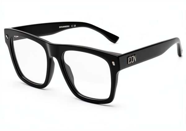 DSQUARED2 ICON 0018 Matte Black Mens Acetate Glasses-0