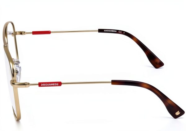 DSQUARED2 D2 0047 Men Sunglasses Matte Gold Size 56-2