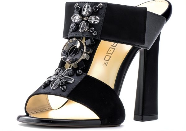 Dsquared Leather Heels Womens Black Size 36 EU-3