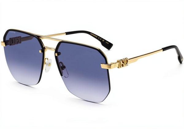 DSQUARED2 LKS Gold Blue Mens Sunglasses Size 60-1