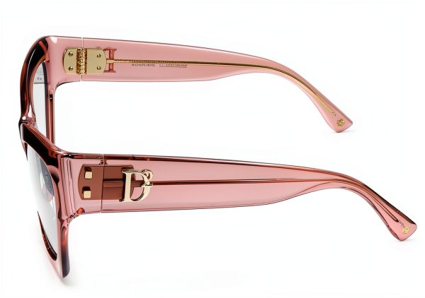 DSQUARED2 D2 0133 Pink Crystal Acetate Womens Eyewear-2