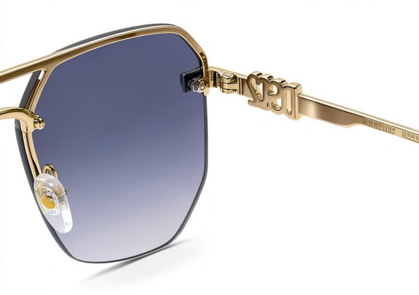 DSQUARED2 LKS Gold Blue Mens Sunglasses Size 60-5