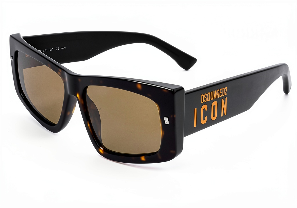 DSQUARED2 sunglasses in Havana brown on a man outdoors