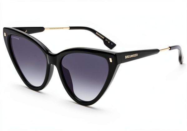 DSQUARED2 D2 0134S Sunglasses Black Acetate for Women-1