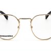 Dsquared Gold Sunglasses Womens UV Protection Fashion-1