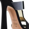Dsquared Leather Heels Womens Black Size 36 EU-7